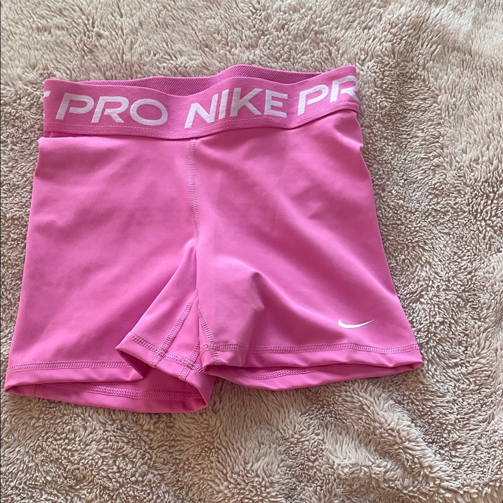Nike Pro Bright Pink Workout Shorts